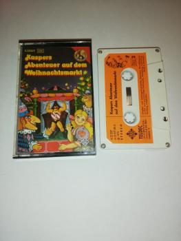Kaspers Abenteuer auf dem Weihnachtsmarkt 4-fach Silber geschraubt Weiß mit Orangen Aufkleber 4.22327 Decca Tom & Della Telefunken